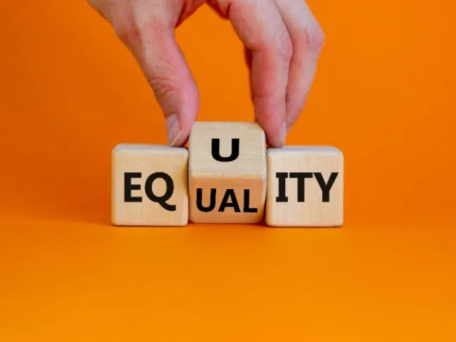 wood blocks spelling equity